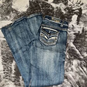 request jeans mid light blue size 24